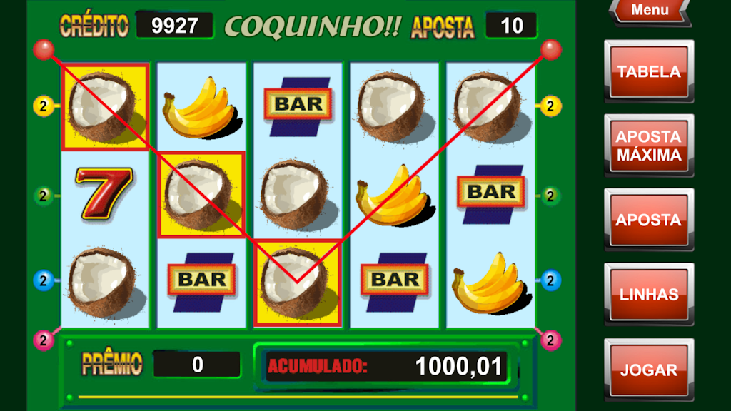 Caça Níquel do Coquinho Captura de pantalla 1