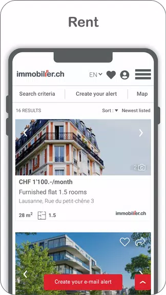 immobilier.ch Captura de pantalla 1