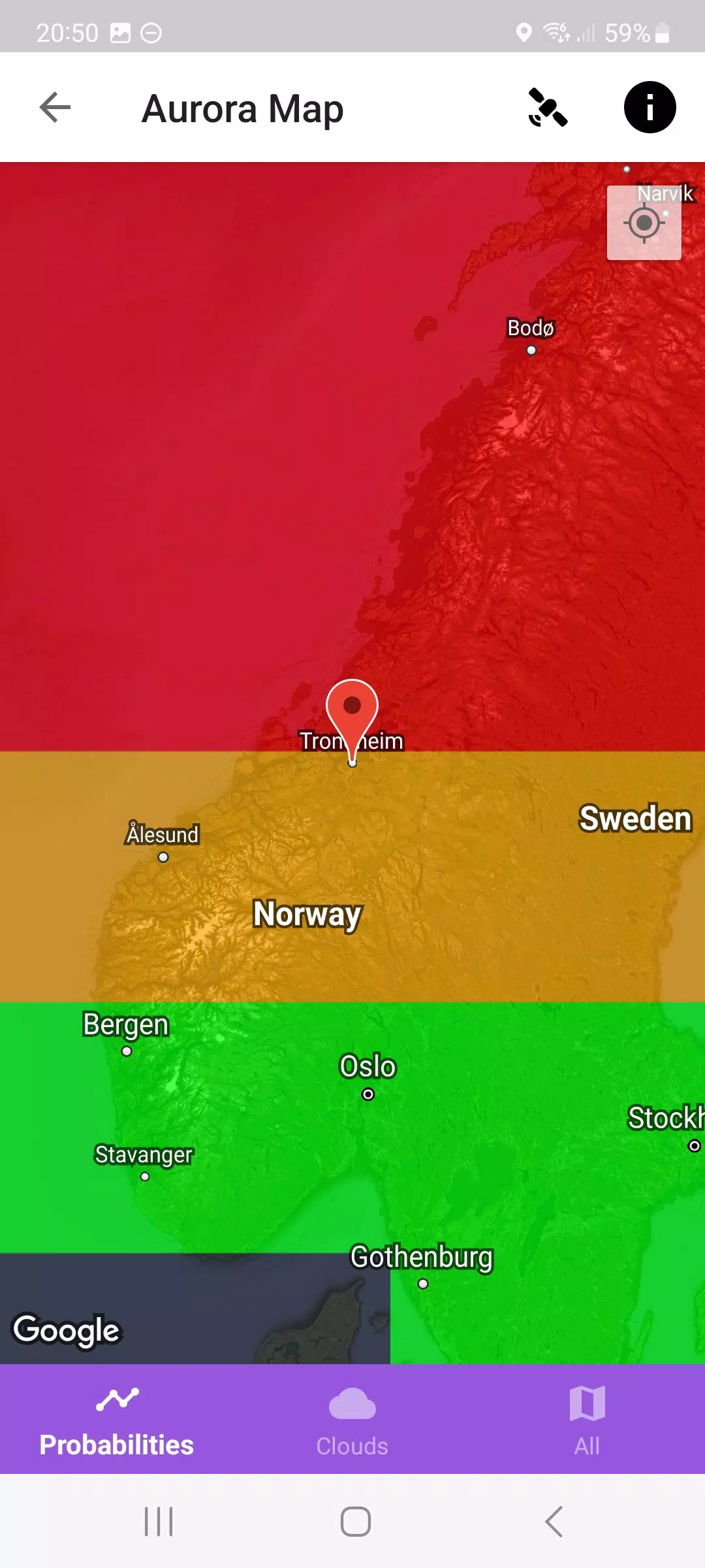 My Aurora Forecast 스크린샷 2