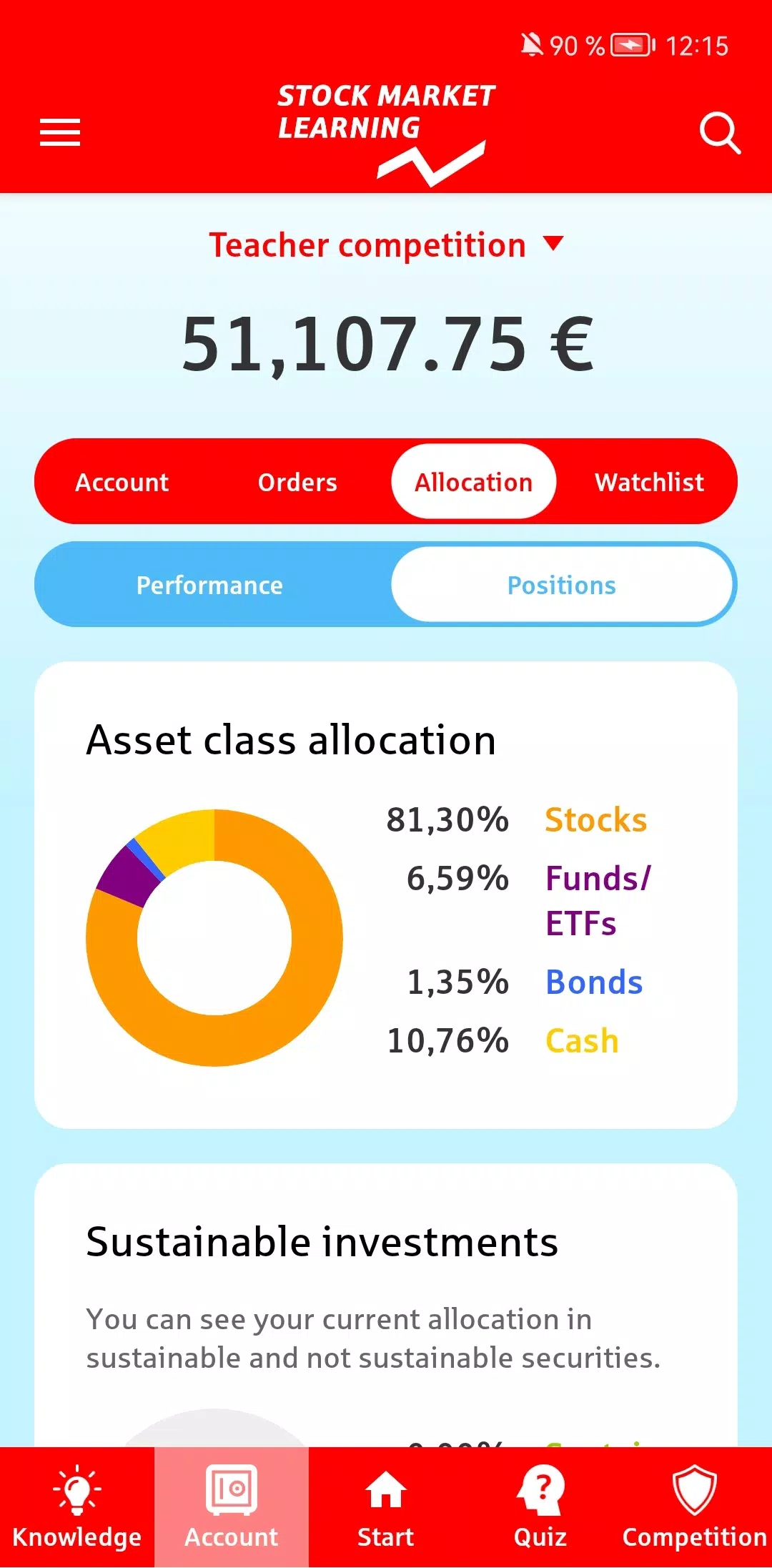 Stock Market Learning Screenshot 3