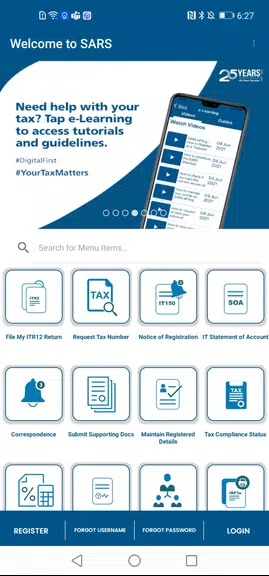 SARS Mobile eFiling Captura de tela 4