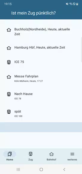 Ist mein Zug pünktlich? Zrzut ekranu 3