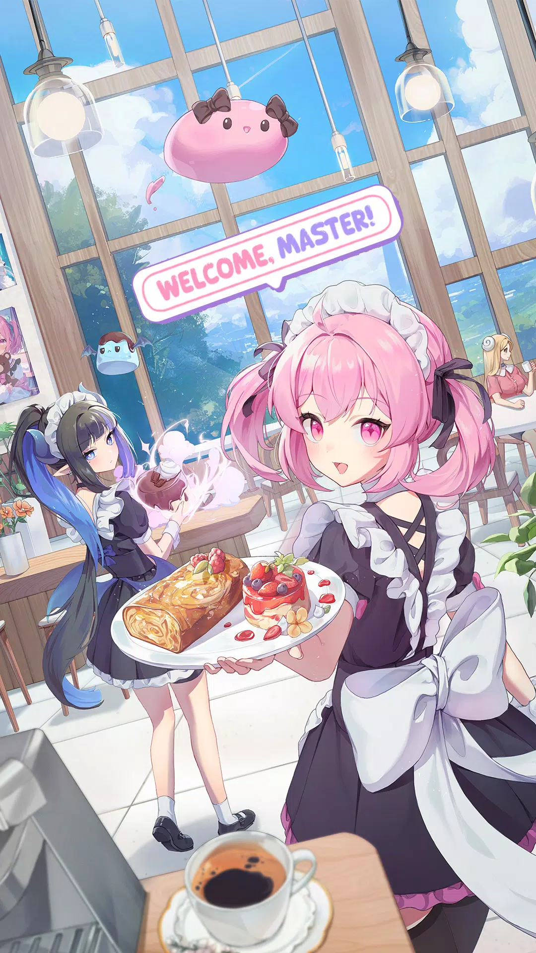 Merge Maid Cafe - Isekai Story Captura de tela 1