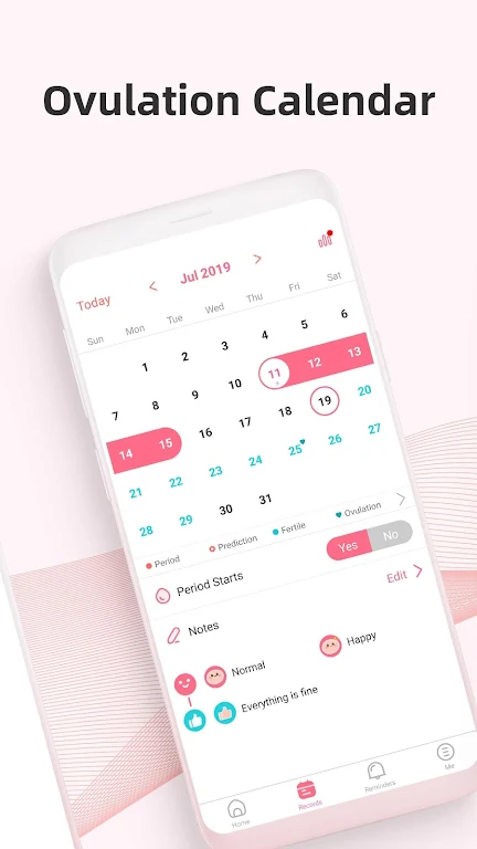 PinkBird Period Tracker Ekran Görüntüsü 2