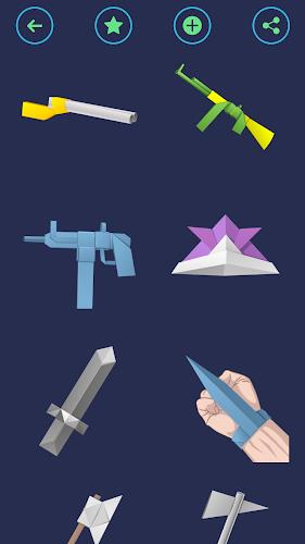 Origami Weapons: Swords & Guns Zrzut ekranu 4