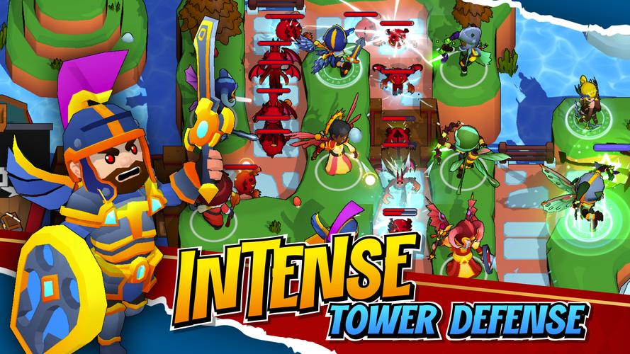 Idle Hero TD Tower Defense RPG Скриншот 1
