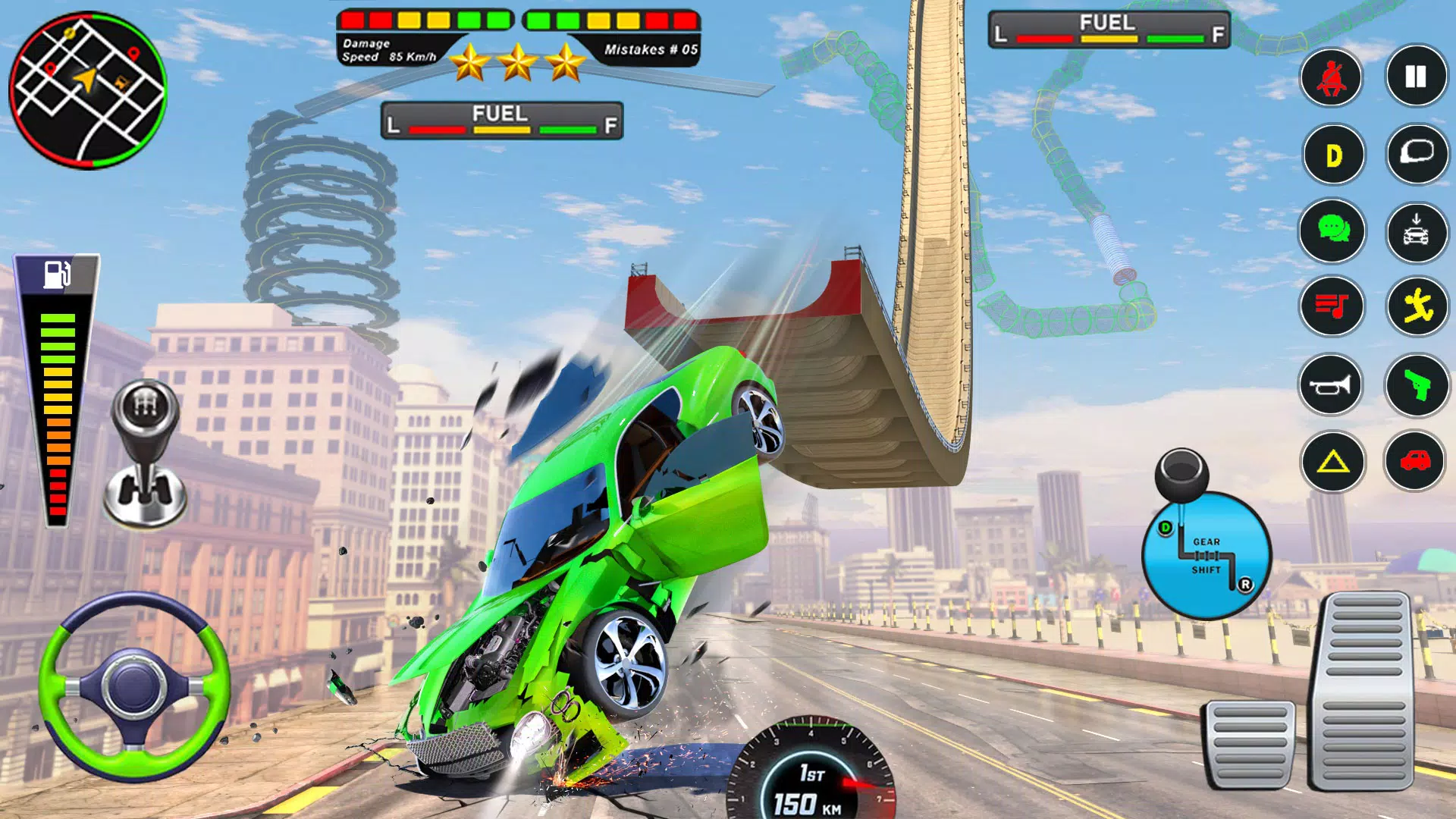 Mega Ramp Car Crash Simulator Ảnh chụp màn hình 3