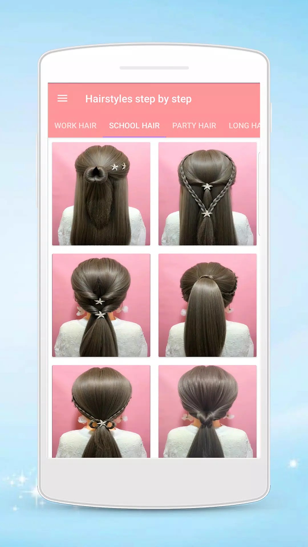 Hairstyles step by step Ekran Görüntüsü 4