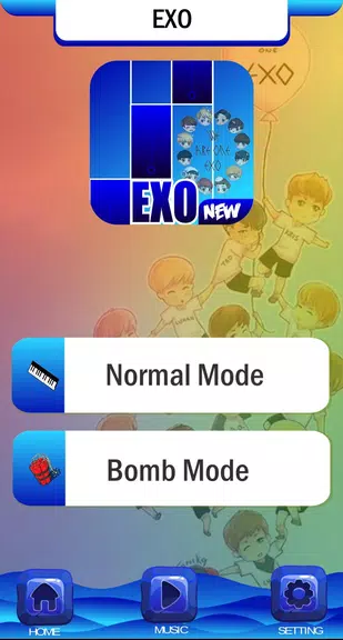 EXO Chibi Piano Tiles應用截圖第3張