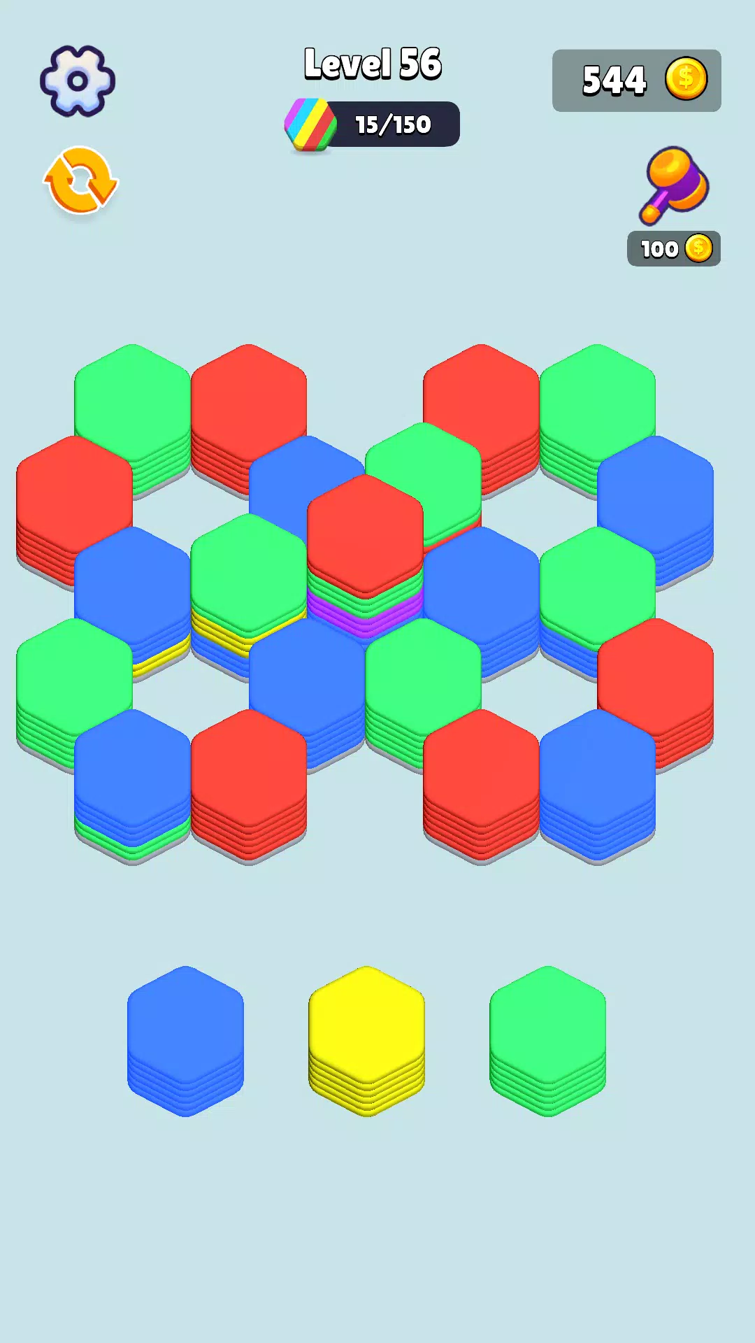 Stack Hexa Sort: Puzzle Match应用截图第2张