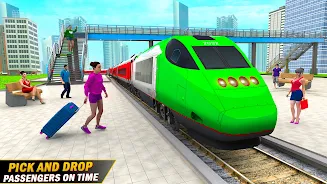 City Train Driving Train Games Captura de tela 2