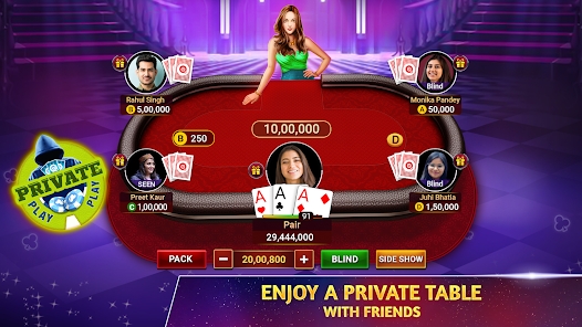 Teen Patti Octro 3 Patti Rummy स्क्रीनशॉट 3