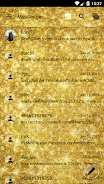 SMS Messages GlitterGold Glass 스크린샷 3