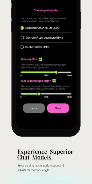 Crushon AI Mod Capture d'écran 2