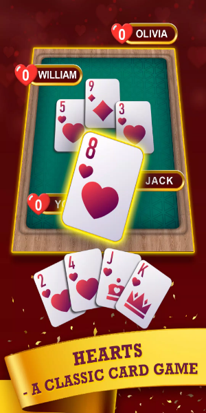 Hearts: Classic Card Game Fun應用截圖第1張