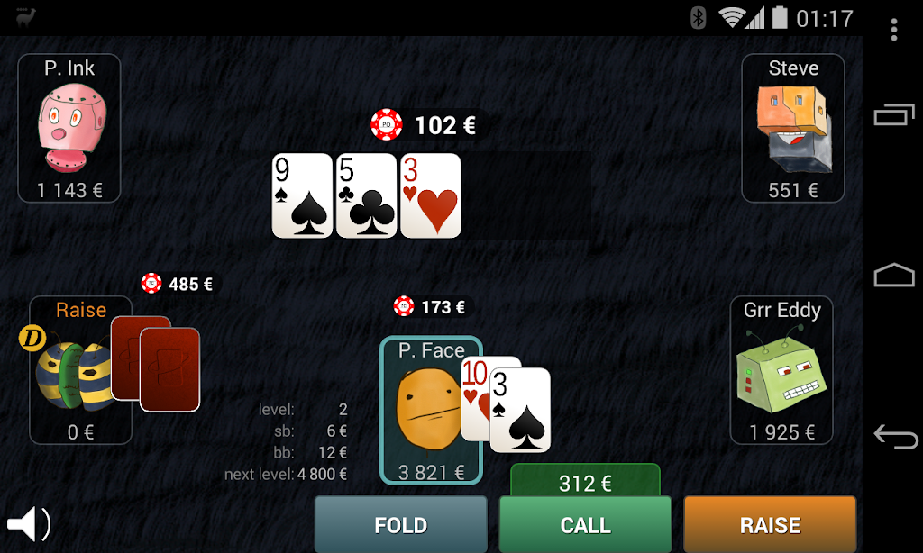 Bots Don’t Bluff Offline Poker Screenshot 1