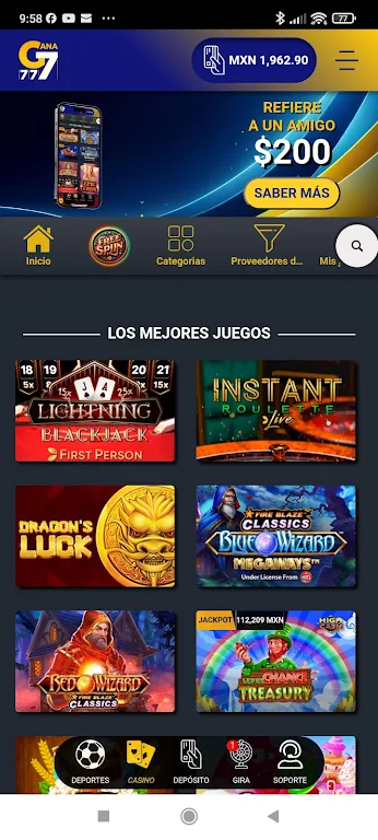 Gana777 Apuestas y Casino ဖန်သားပြင်ဓာတ်ပုံ 4