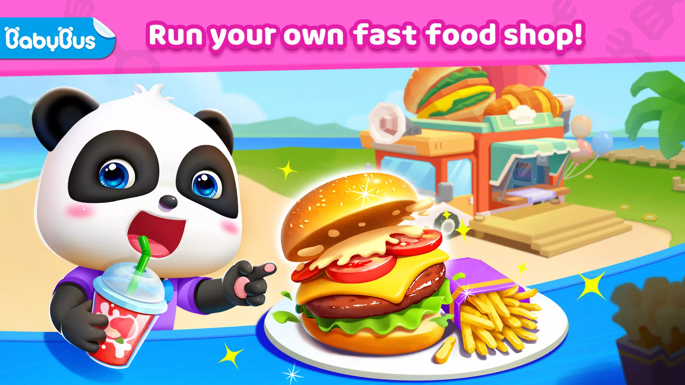 Little Panda’s Fast Food Cook Capture d'écran 1