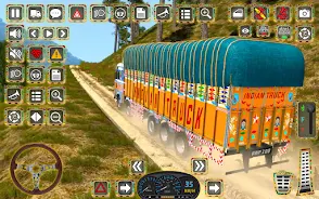 Indian Truck Offroad Cargo 3D Tangkapan skrin 1