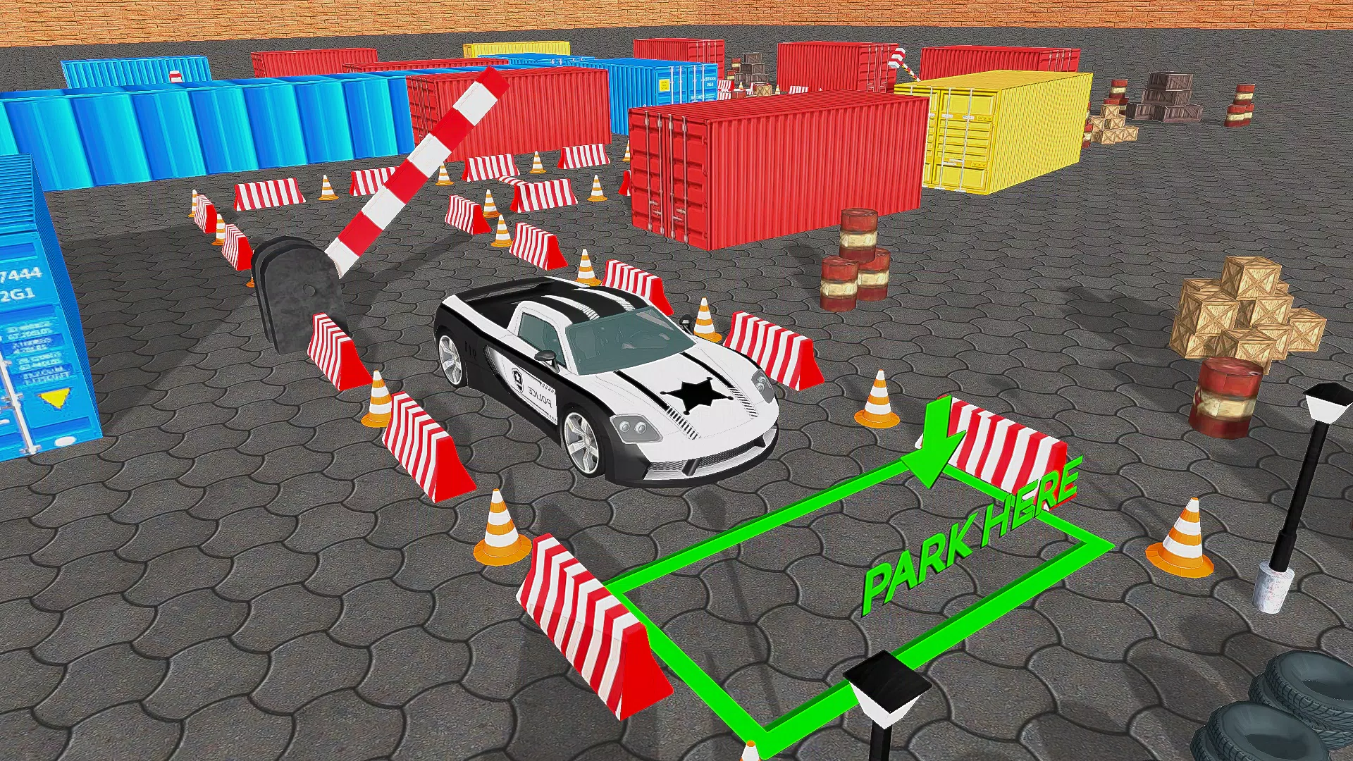 Police Car Parking Car Game 3D ภาพหน้าจอ 1