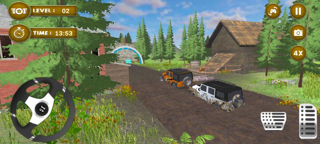 4x4 Mud Jeep Driving Games 3D 스크린샷 3