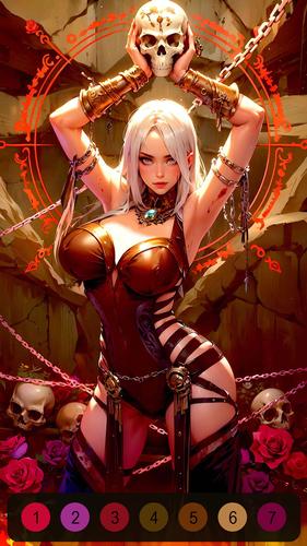 Halloween Witch Coloring Games Captura de pantalla 2