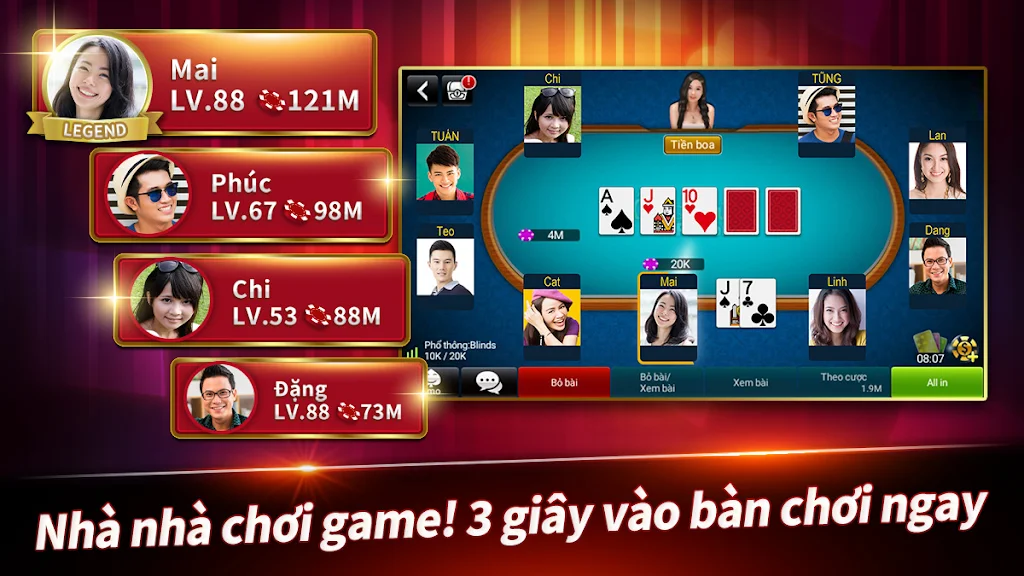 Đấu Trường Poker應用截圖第2張