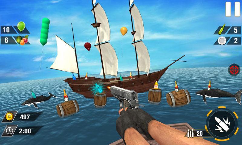 Bottle Gun Shooter Game Mod Ảnh chụp màn hình 3