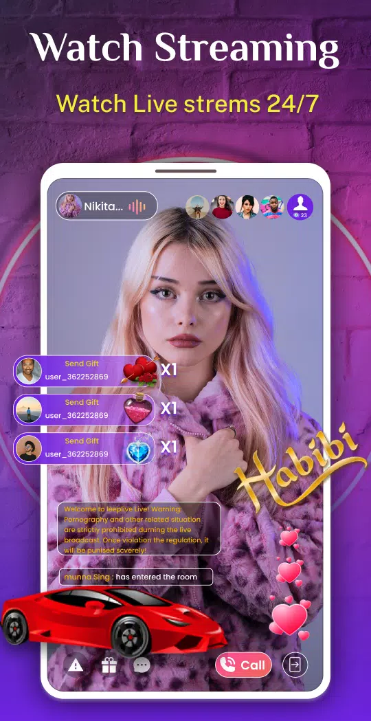 Schermata TitoLive - Live Video Chat App 4