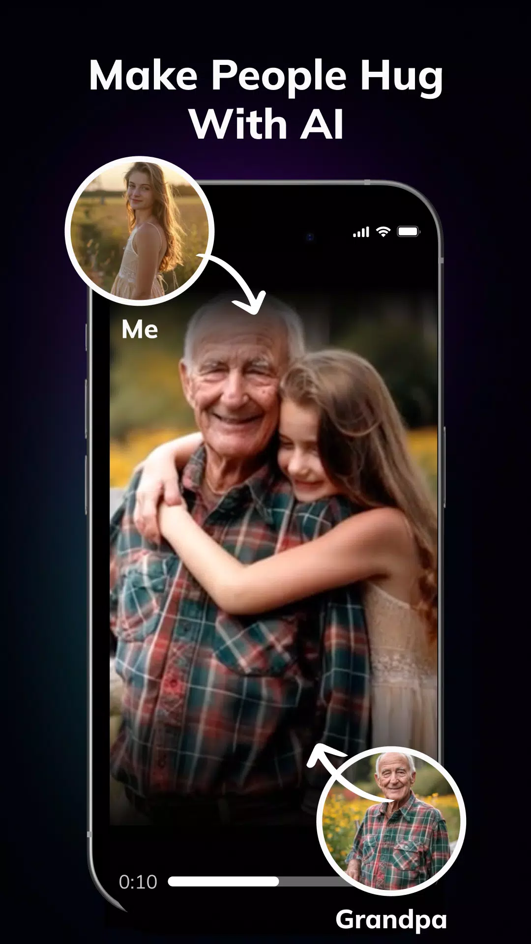 AI Hug Video Maker - Livensa应用截图第1张
