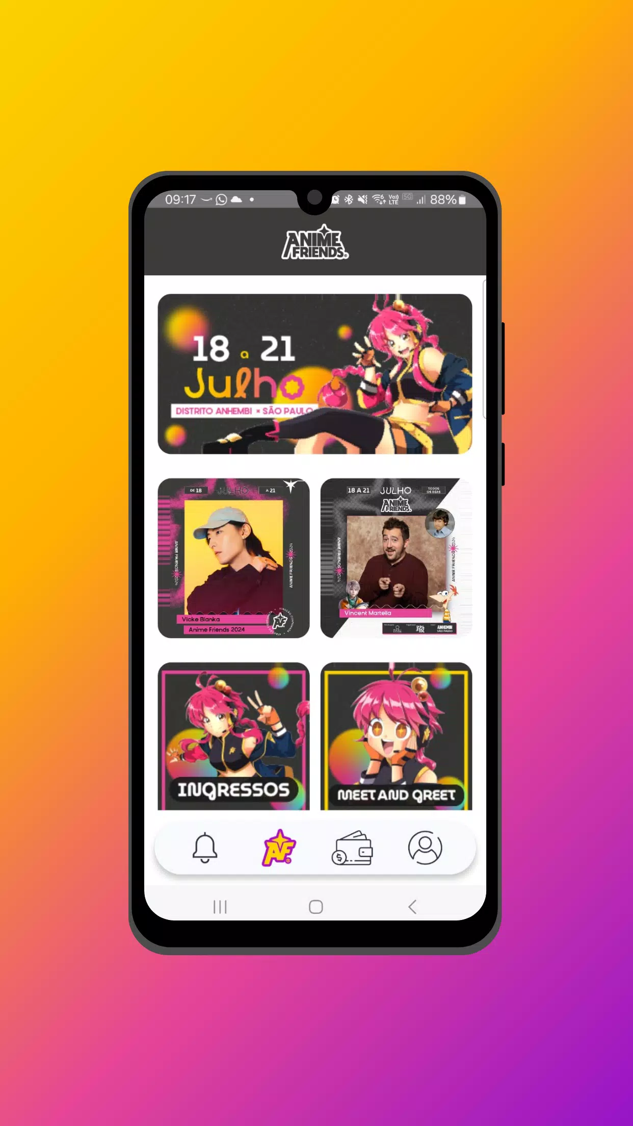 Schermata App Anime Friends 2