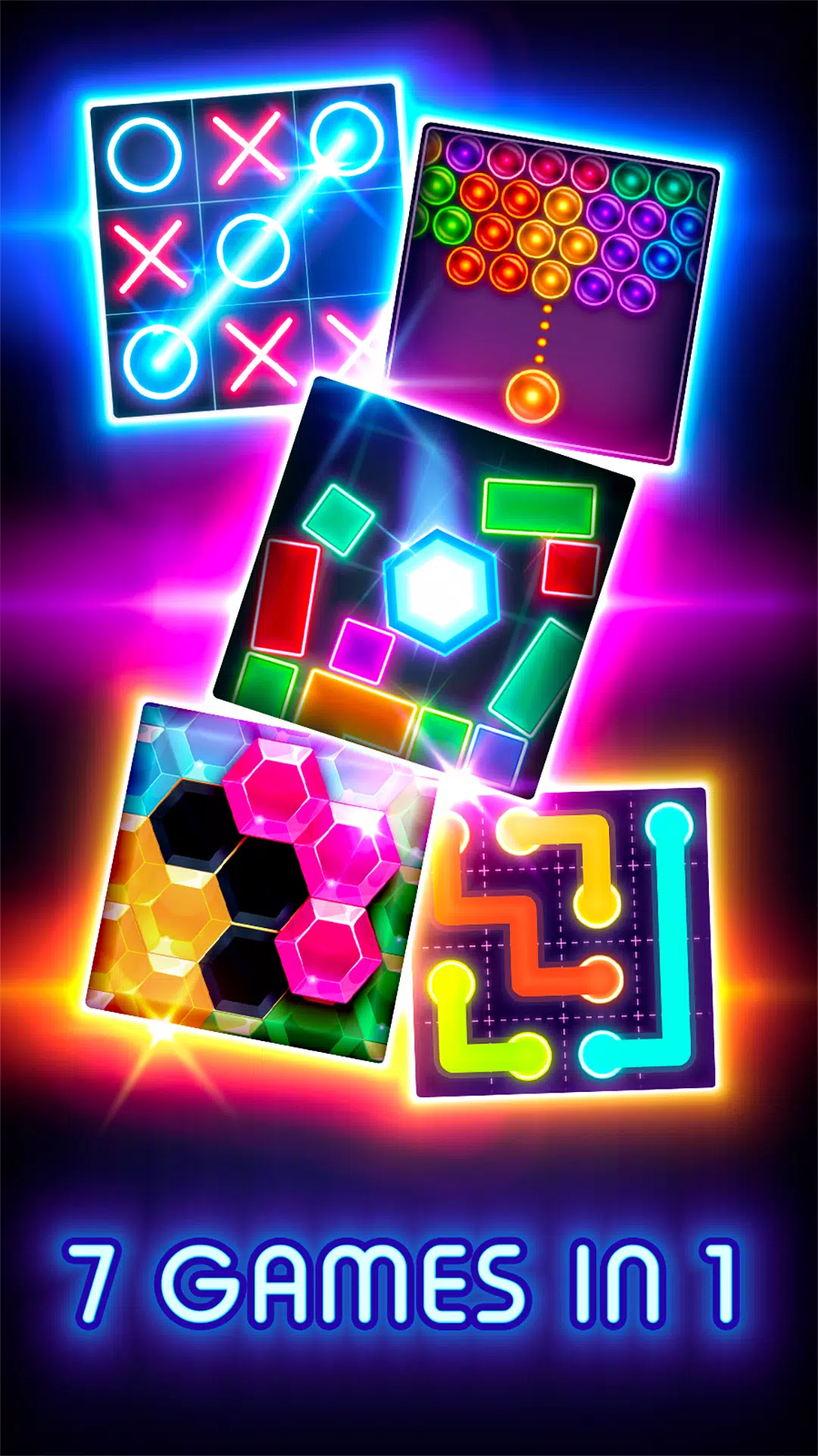 Tic Tac Toe Glow ภาพหน้าจอ 3