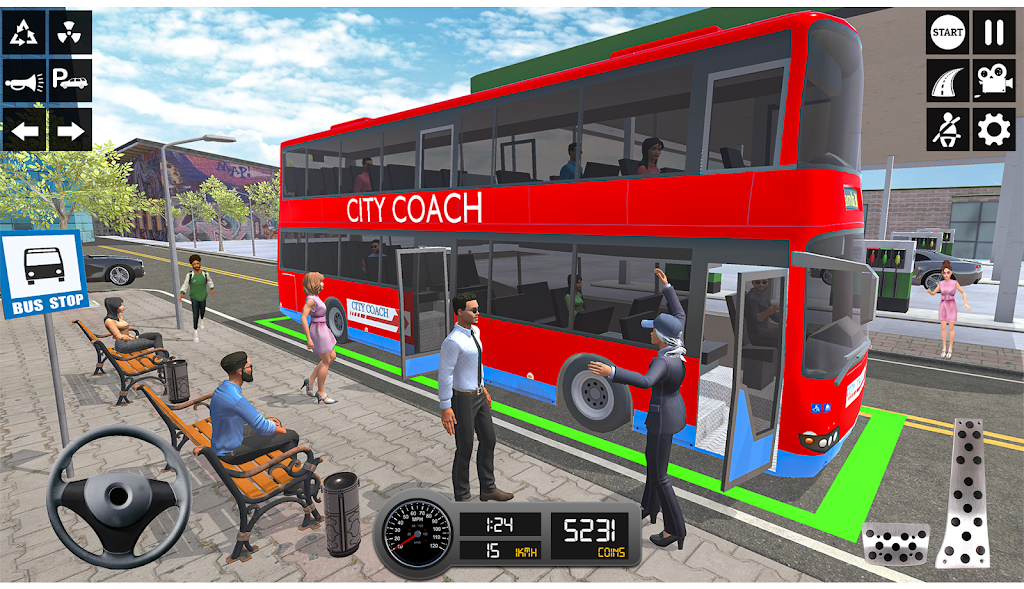 Driving Simulator 3d Bus Games Captura de tela 4