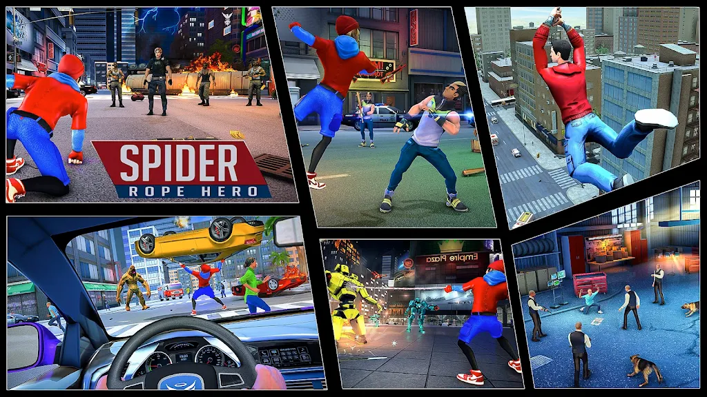 Flying Spider Fight Hero Games應用截圖第1張