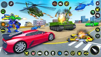 Helicopter Robot Car Game 3d Captura de pantalla 3