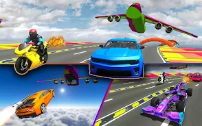 Rocket Car Racing Stunts Ekran Görüntüsü 1