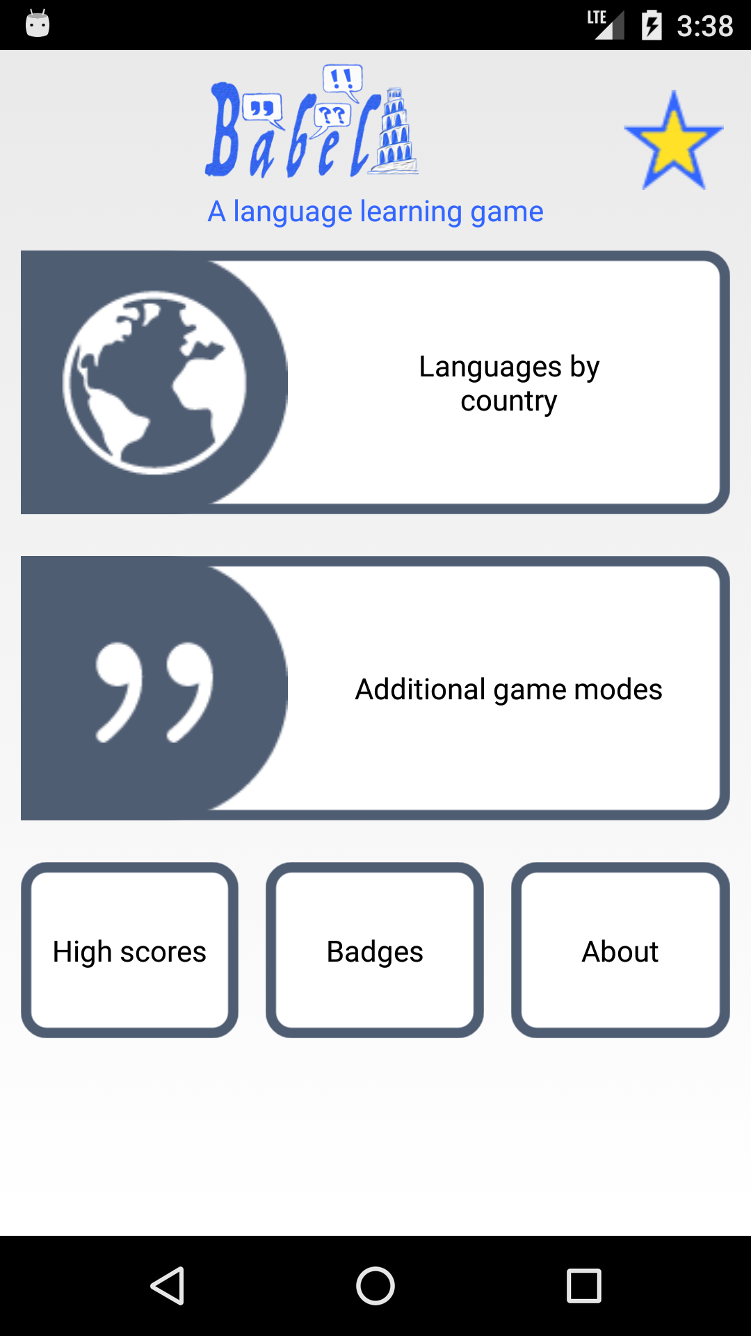 Babel - Language Guessing Game Скриншот 1