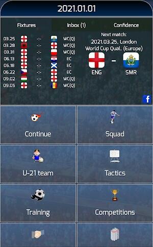 True Football National Manager Screenshot 1