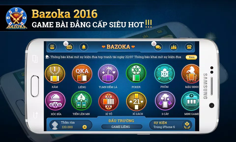 Bazoka - game bai online 2016 Screenshot 1