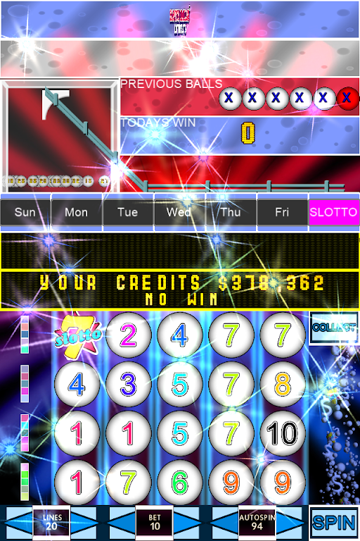 Slotto Balls™ Lottery Fruit Machine स्क्रीनशॉट 1