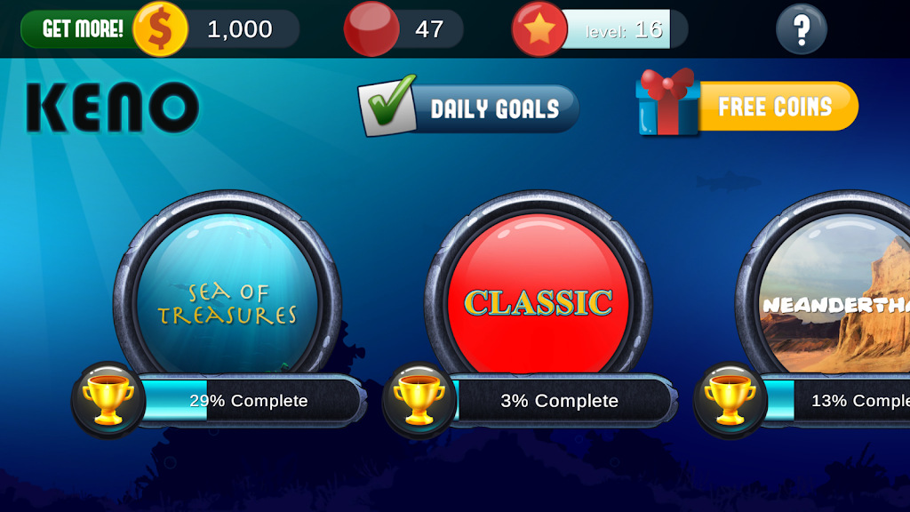 Keno Free Keno Game स्क्रीनशॉट 2