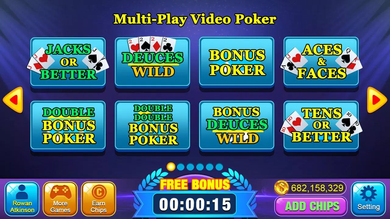 Video Poker Games - Multi Hand Ekran Görüntüsü 1