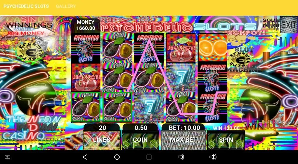 Psychedelic Slots スクリーンショット 1