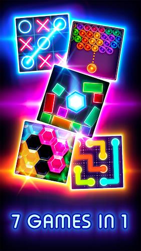 Tic Tac Toe Glow: 2 Players ภาพหน้าจอ 3