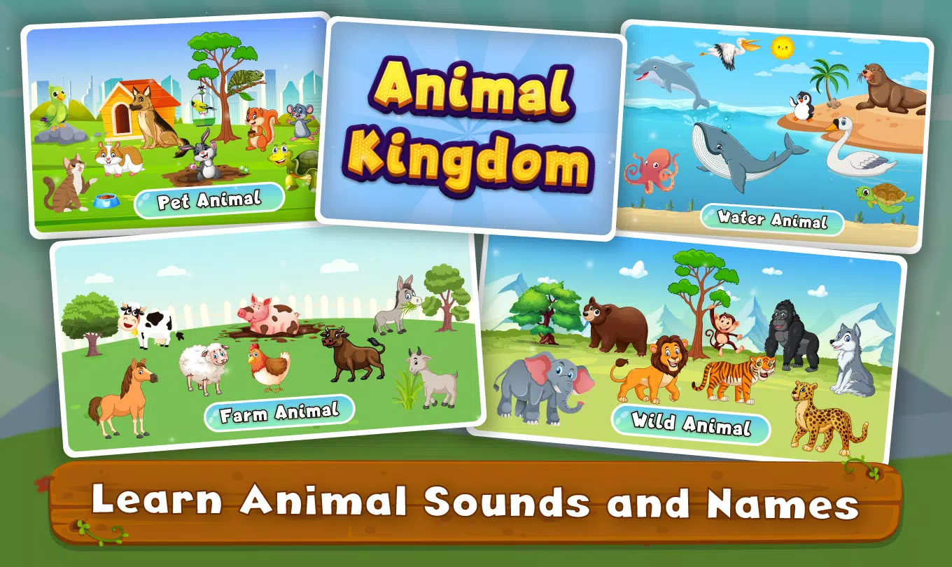 Kids Animal Sounds & Games Schermafbeelding 3