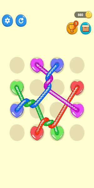 Tangled Line 3D: Knot Twisted Tangkapan skrin 1