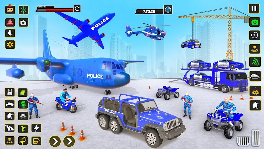 Police Car transporter Game 3D 스크린샷 2