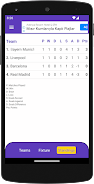 Fixture & Points Table Maker Capture d'écran 3