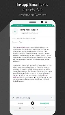 Temp Mail - Temporäre E-Mail Screenshot 4