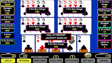 Five Play Poker Captura de tela 4